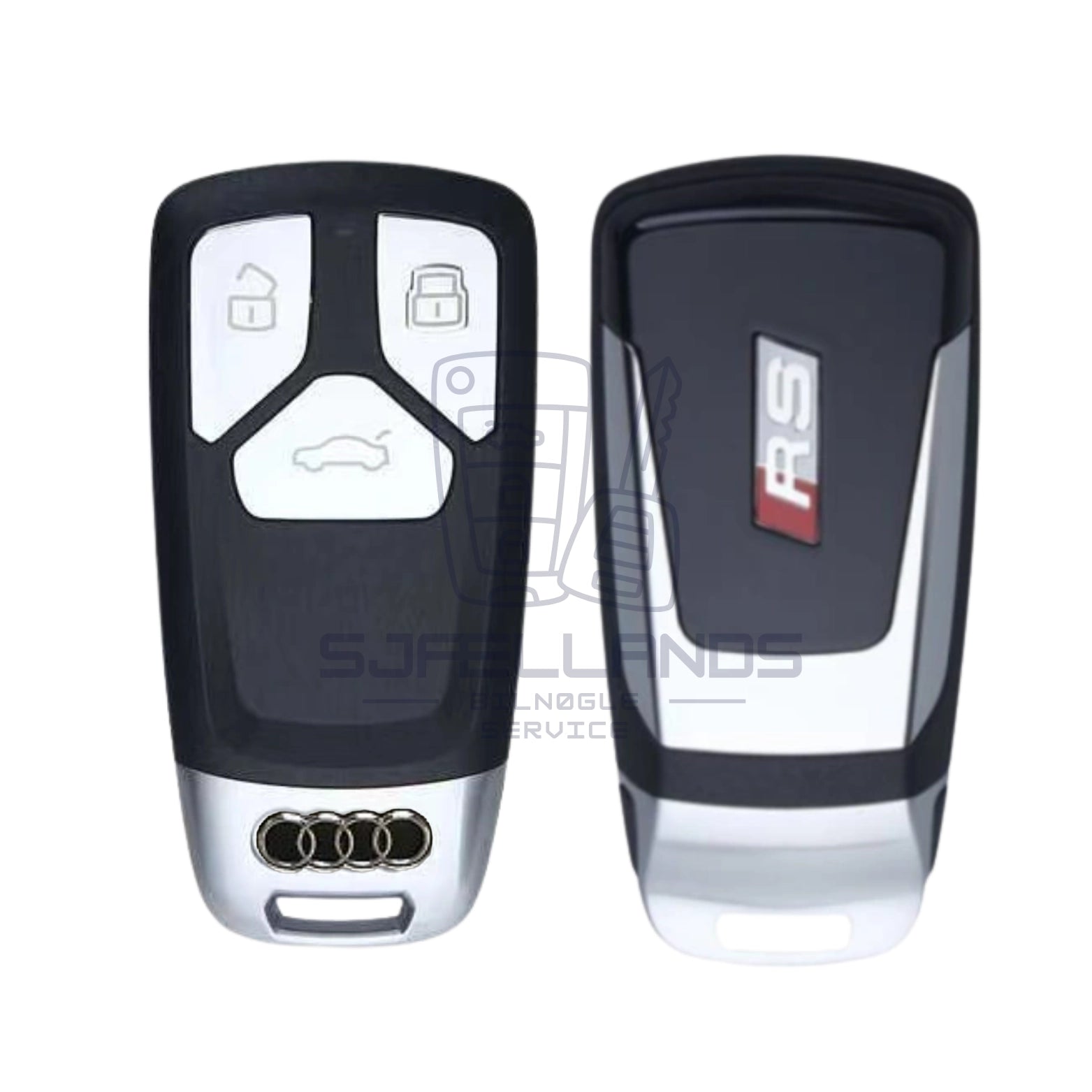 Audi Nøglehus - 3 knapper (M. RS Bagcover)