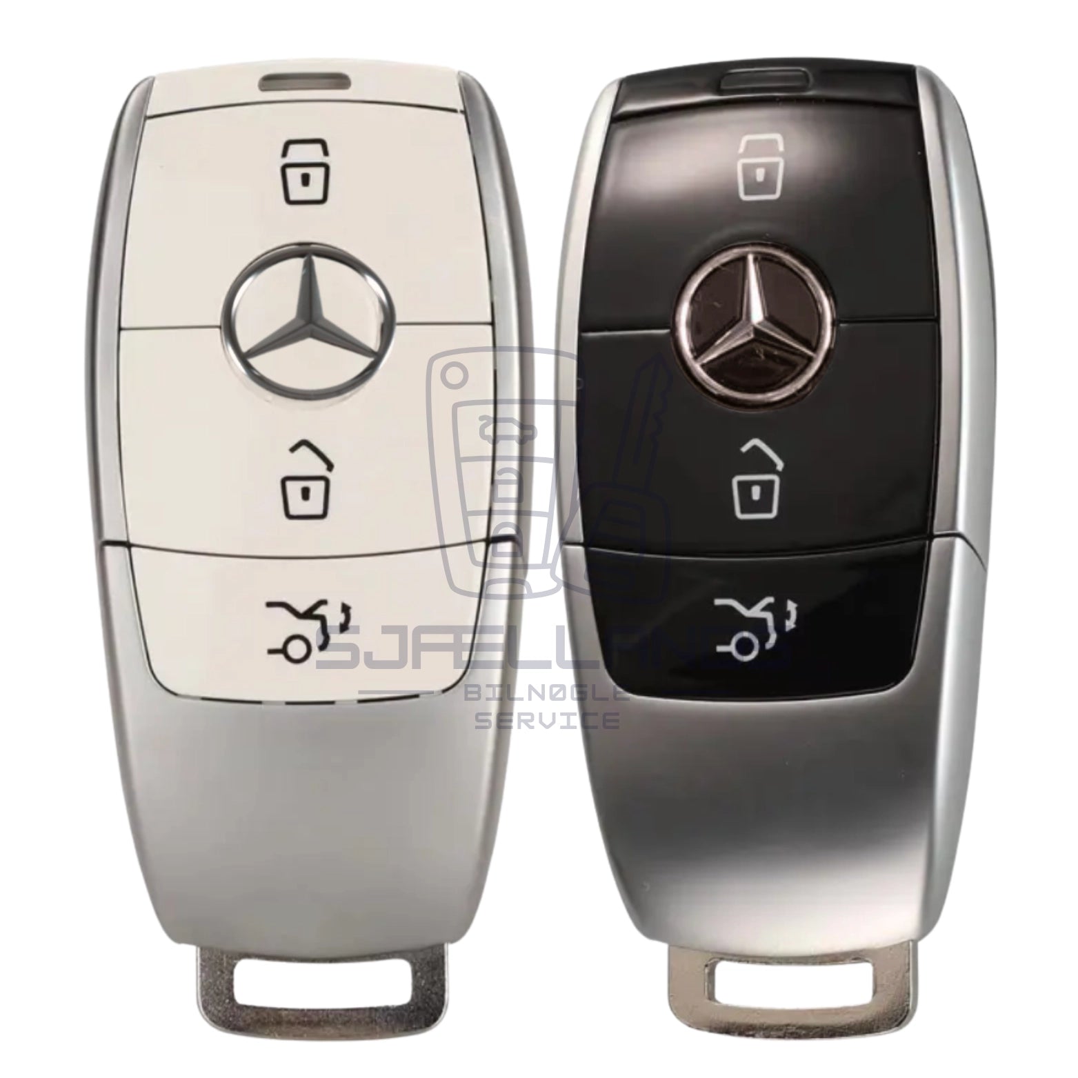 Mercedes-Benz nøglehus, 3 knapper (2018-)