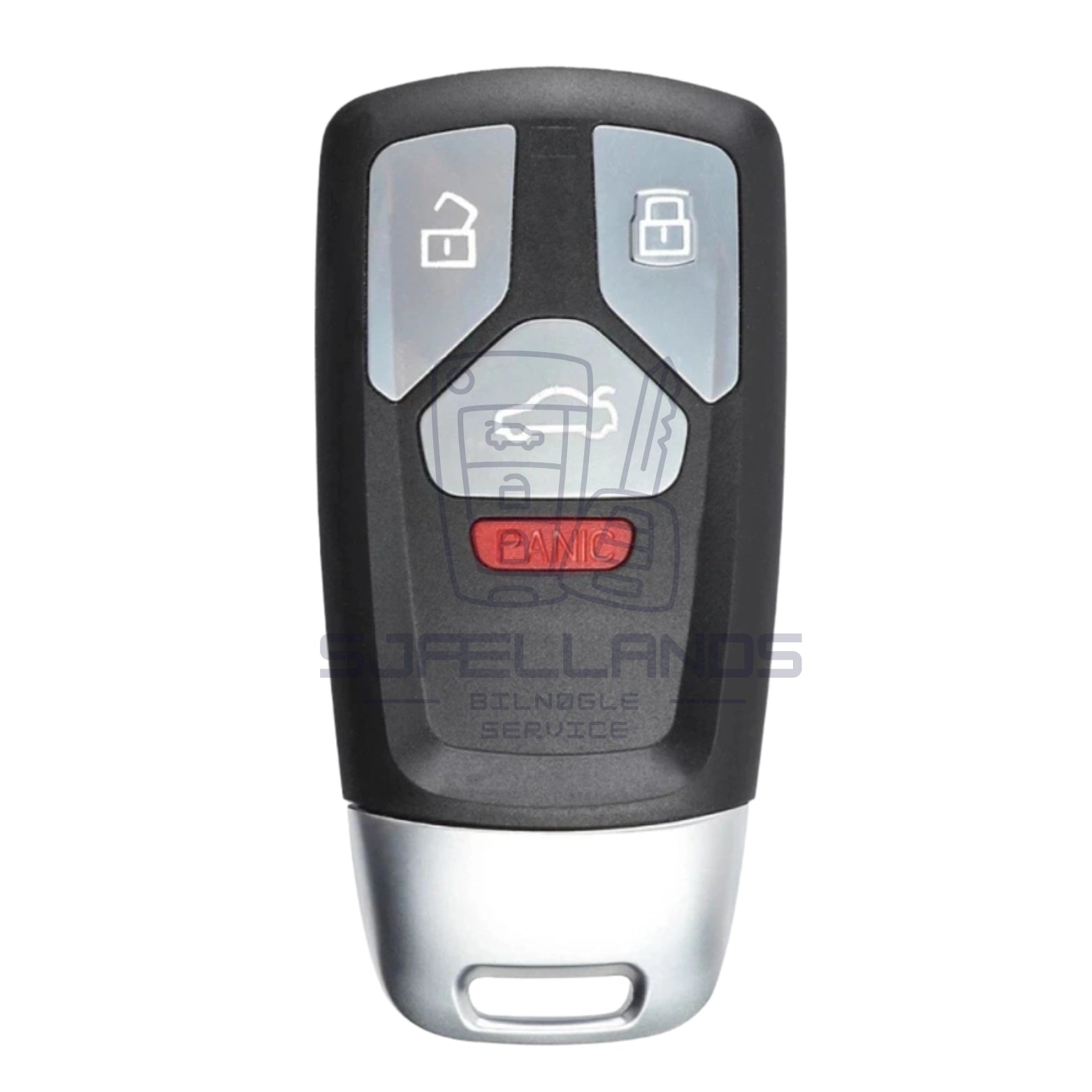 Audi Nøglehus – 3+1 knapper (M. Panik knap)