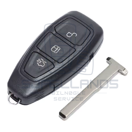 Ford Smart Key Nøglehus / Nøgleskal – 3 knapper (Keyless Go)