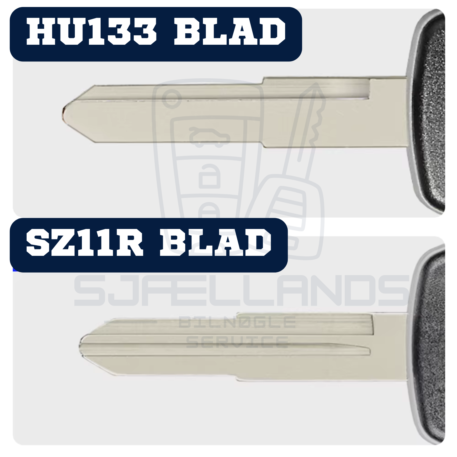 Suzuki opgraderings-nøglehus / nøgleskal – 2 knapper (Ombygning)