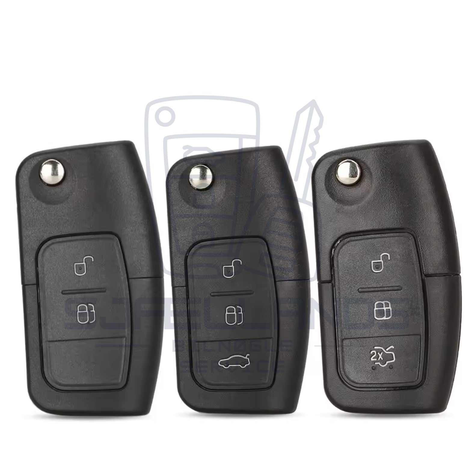 Ford nøglehus – 2 eller 3 knapper (HU101 eller FO21)