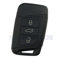 Volkswagen / SKODA / SEAT / VAG Nøglehus / Nøgleskal – 3 knapper (HU162 nøgleblad)