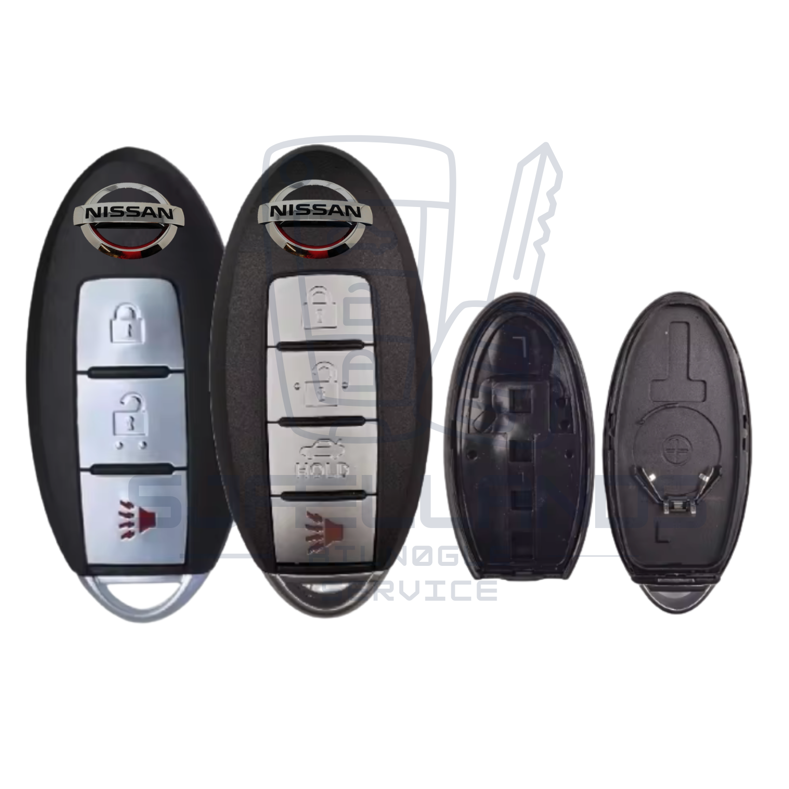 Nissan / Infiniti Keyless Nøglehus – 3 eller 4 knapper