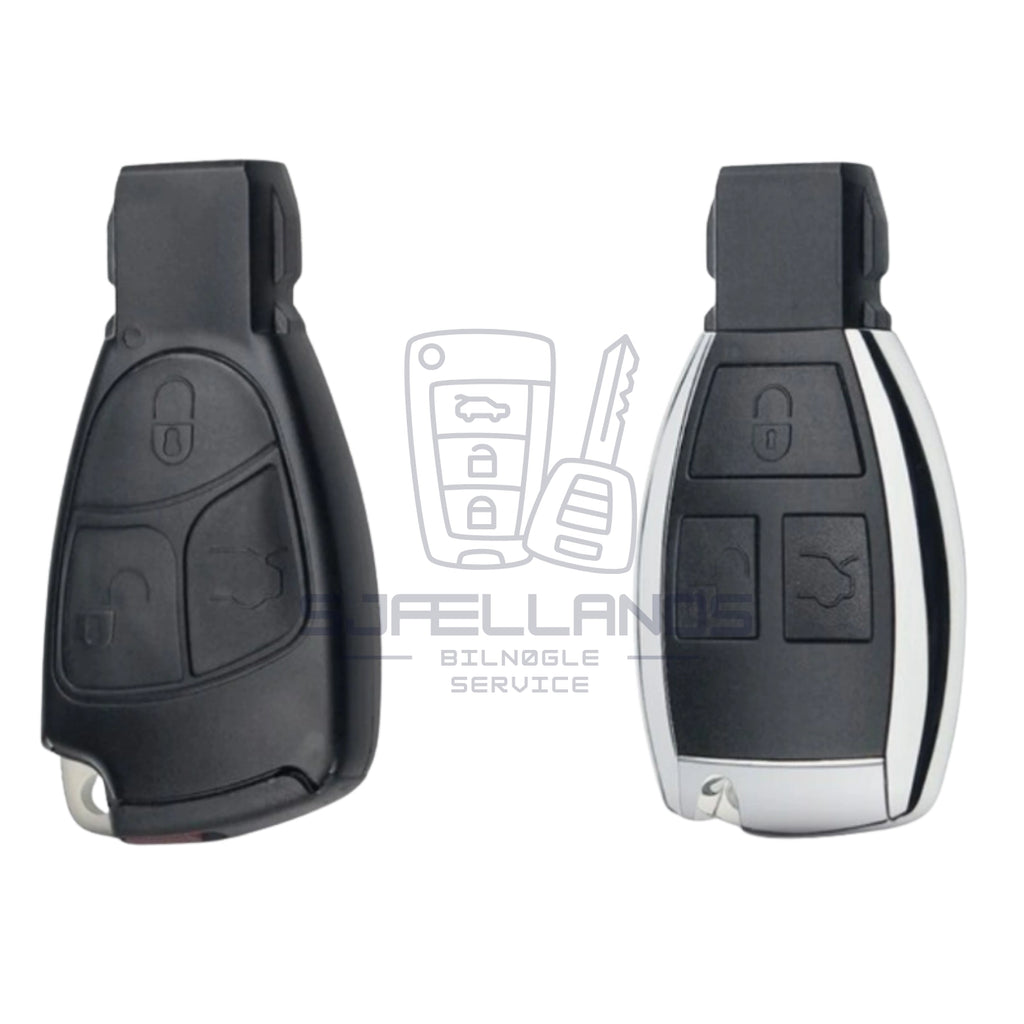 Mercedes Benz Nøglehus – 2 eller 3 knapper (uden elektronik)