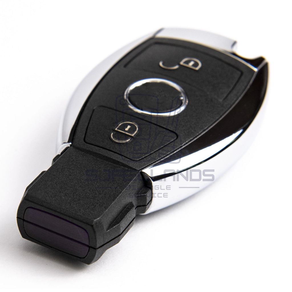 Mercedes-Benz Nøglehus – 2 eller 3 knapper (uden elektronik) (M. En batteriklemme)