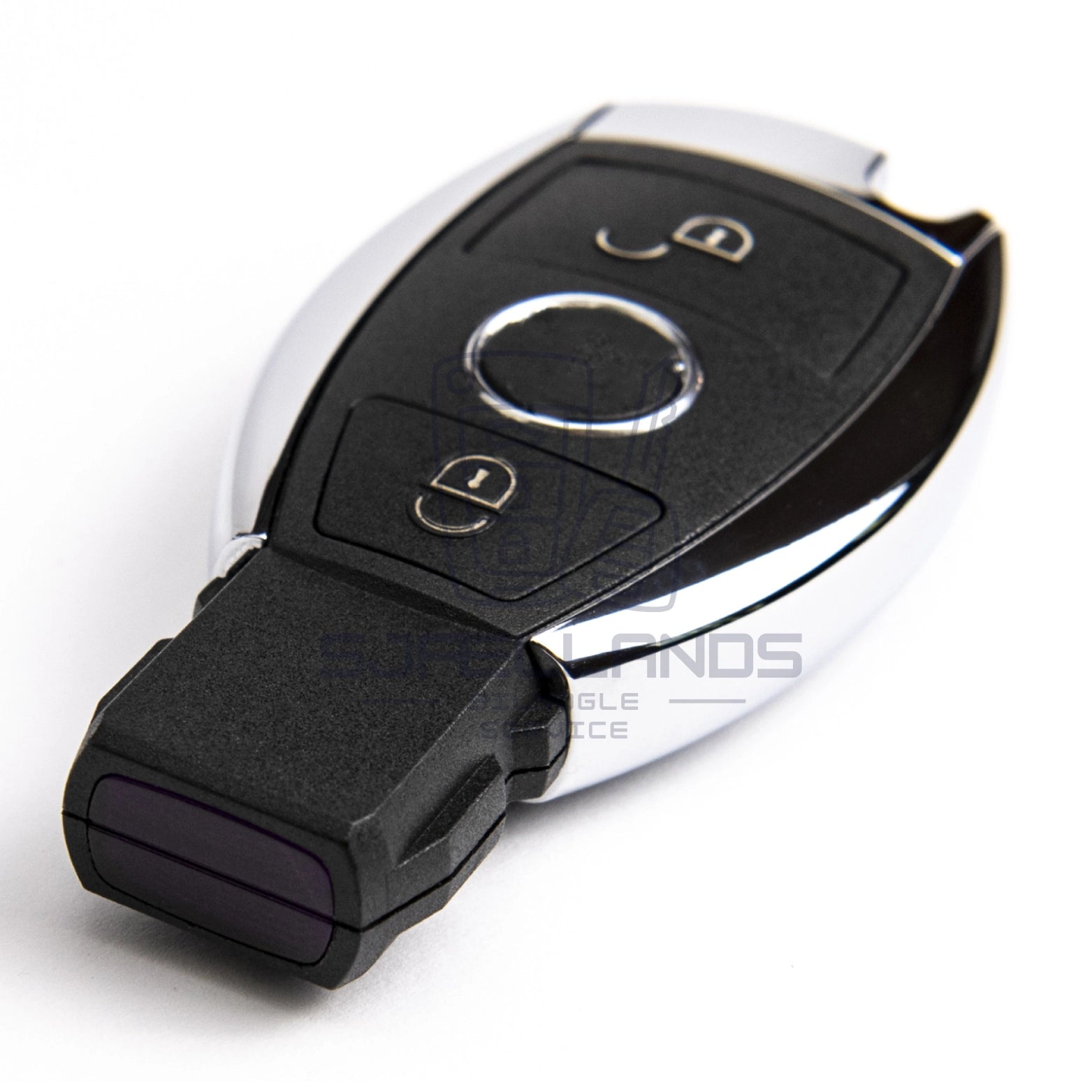 Mercedes-Benz Nøglehus – 2 eller 3 knapper (uden elektronik) (M. En batteriklemme)