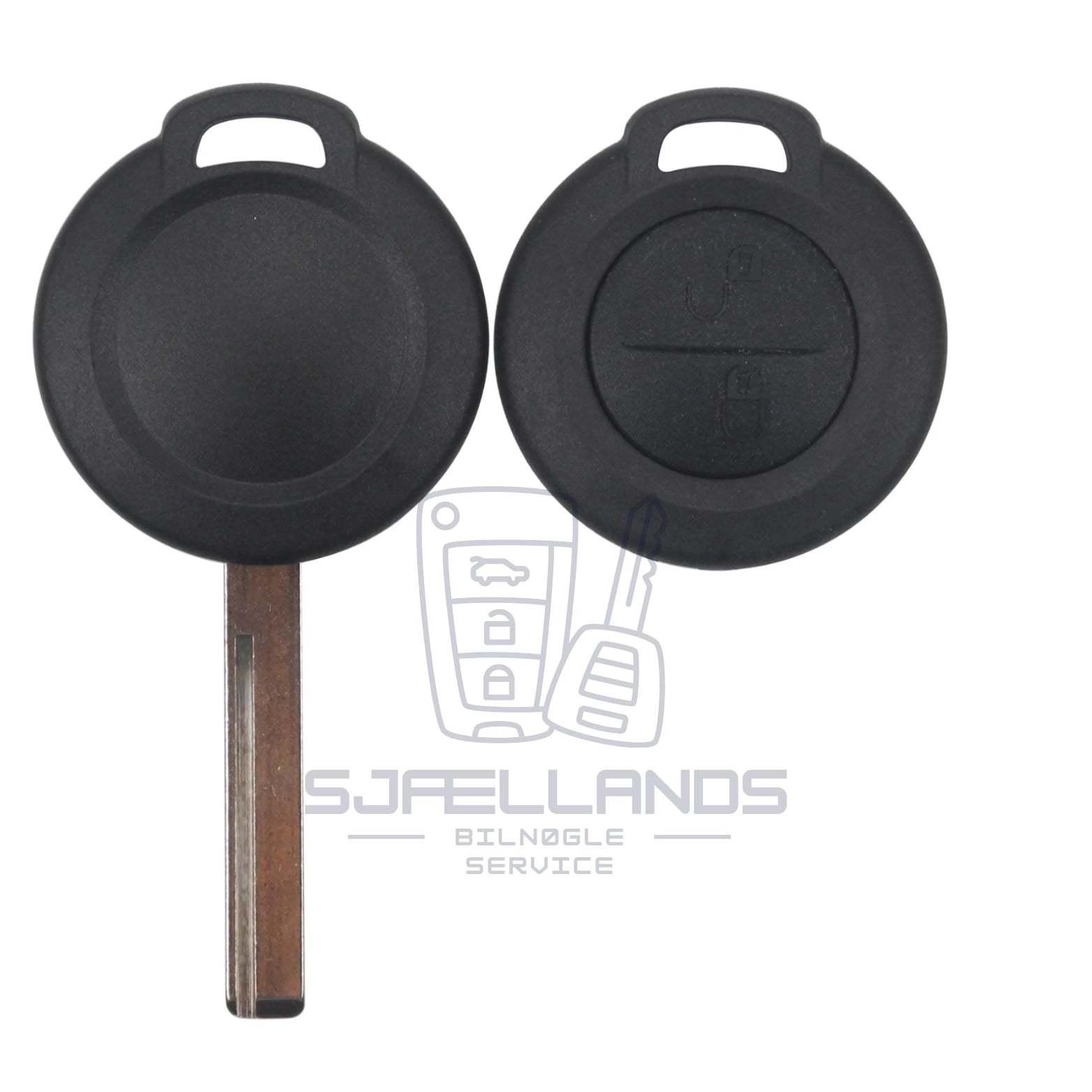 Nøglehus til Mitsubishi – 2 Knapper (Uden elektronik)