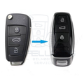 Audi modificerings-nøglehus / nøgleskal – 3 knapper