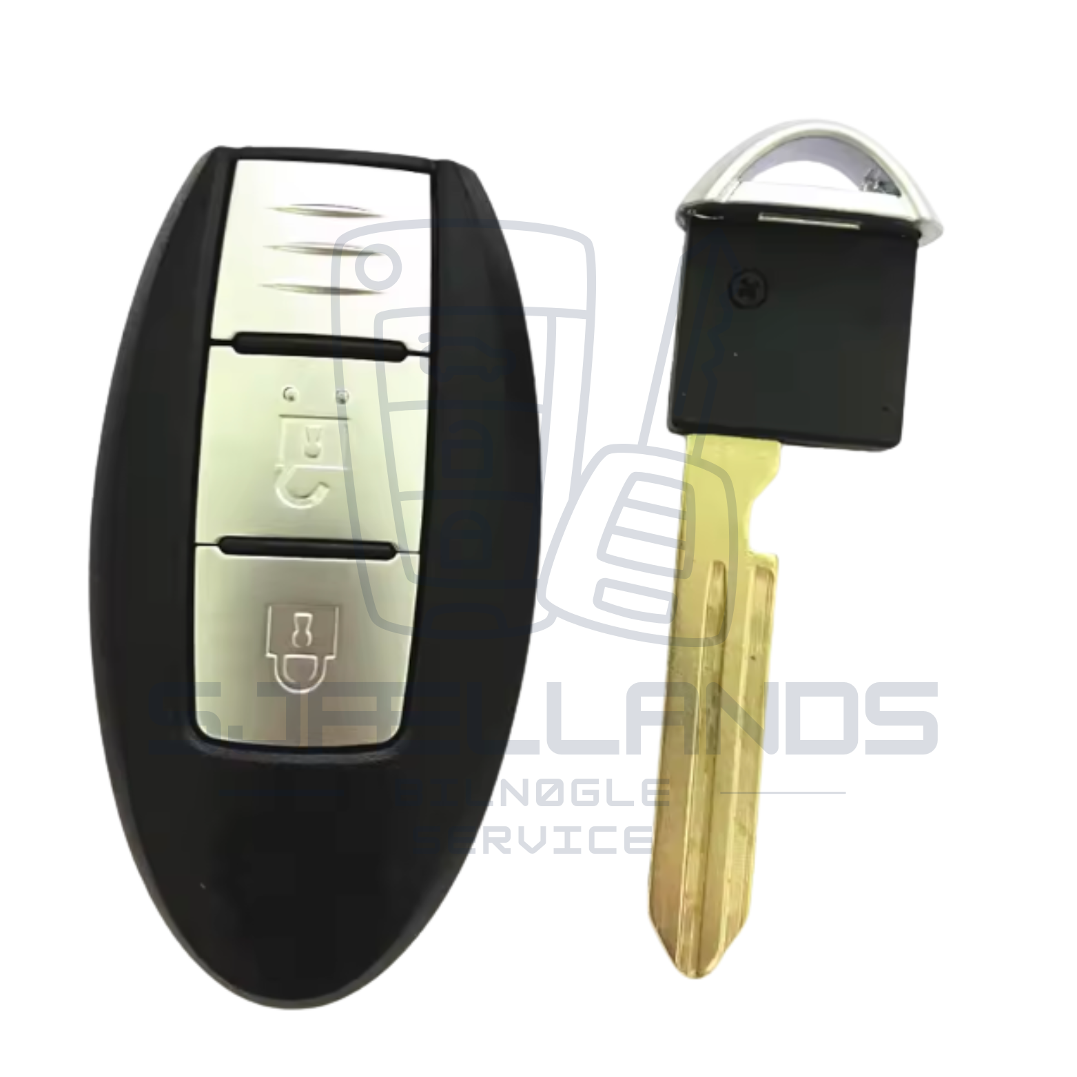Nissan Keyless nøglehus – 2 eller 3 knapper (Med eller uden bagagerumsknap)