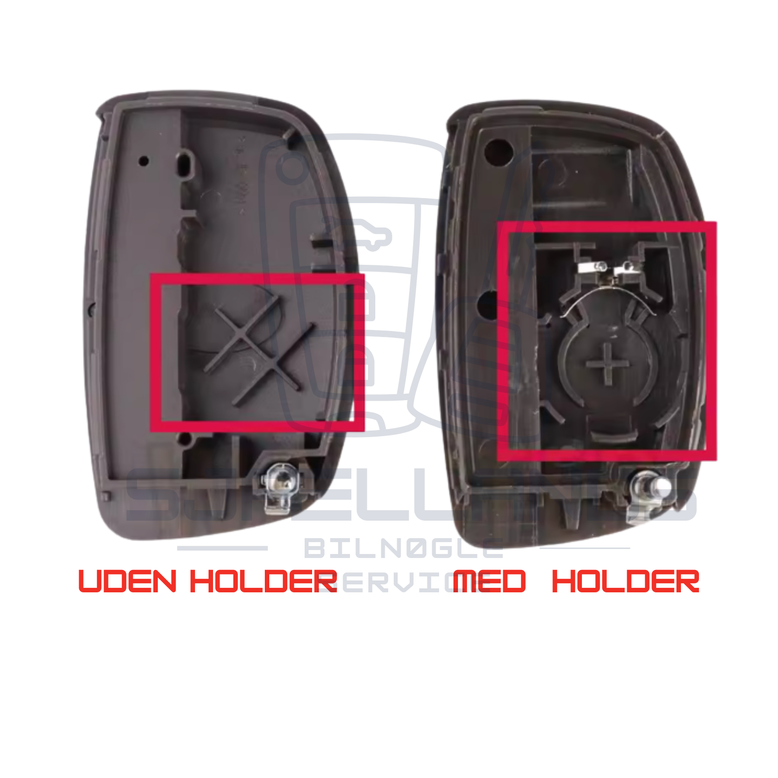 Hyundai & Kia Smart Key Nøglehus – 3 eller 4 knapper (Keyless Go)