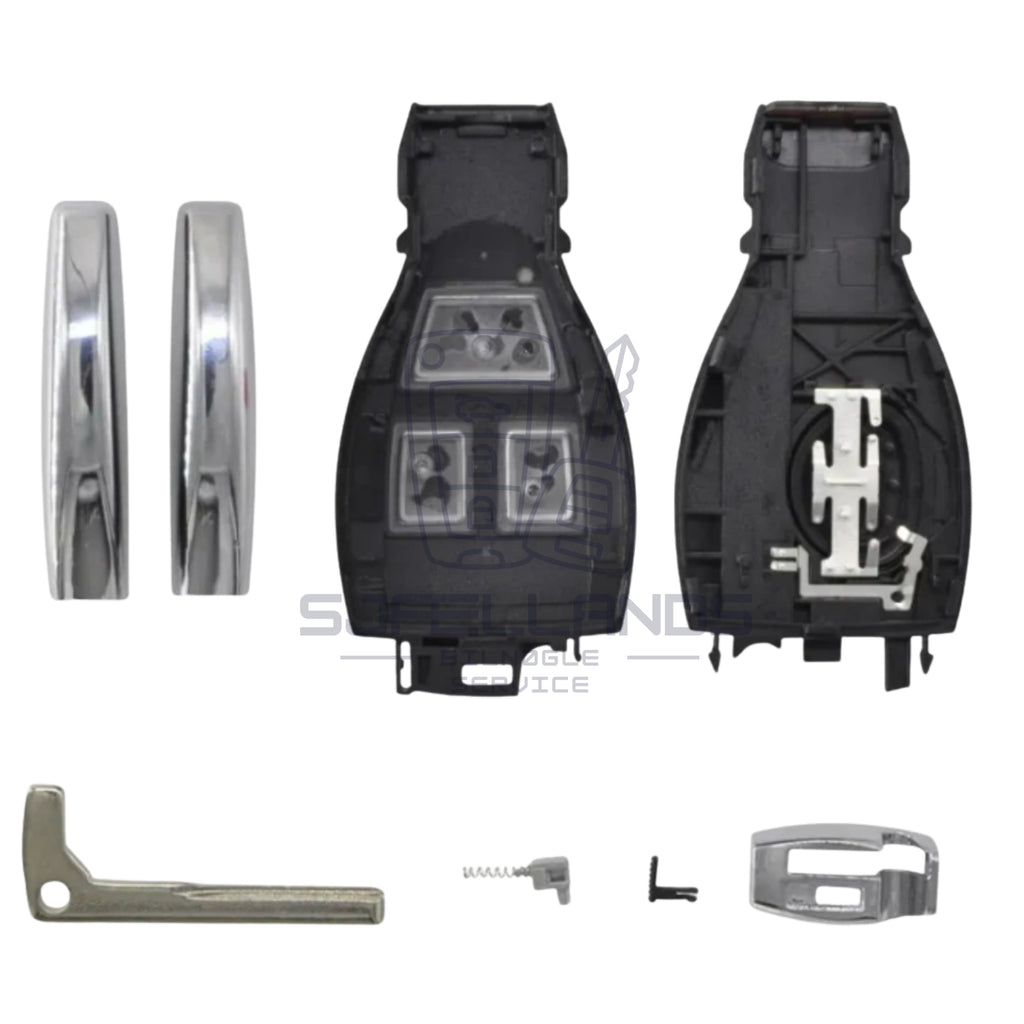 Mercedes Benz Nøglehus – 2 eller 3 knapper (uden elektronik)