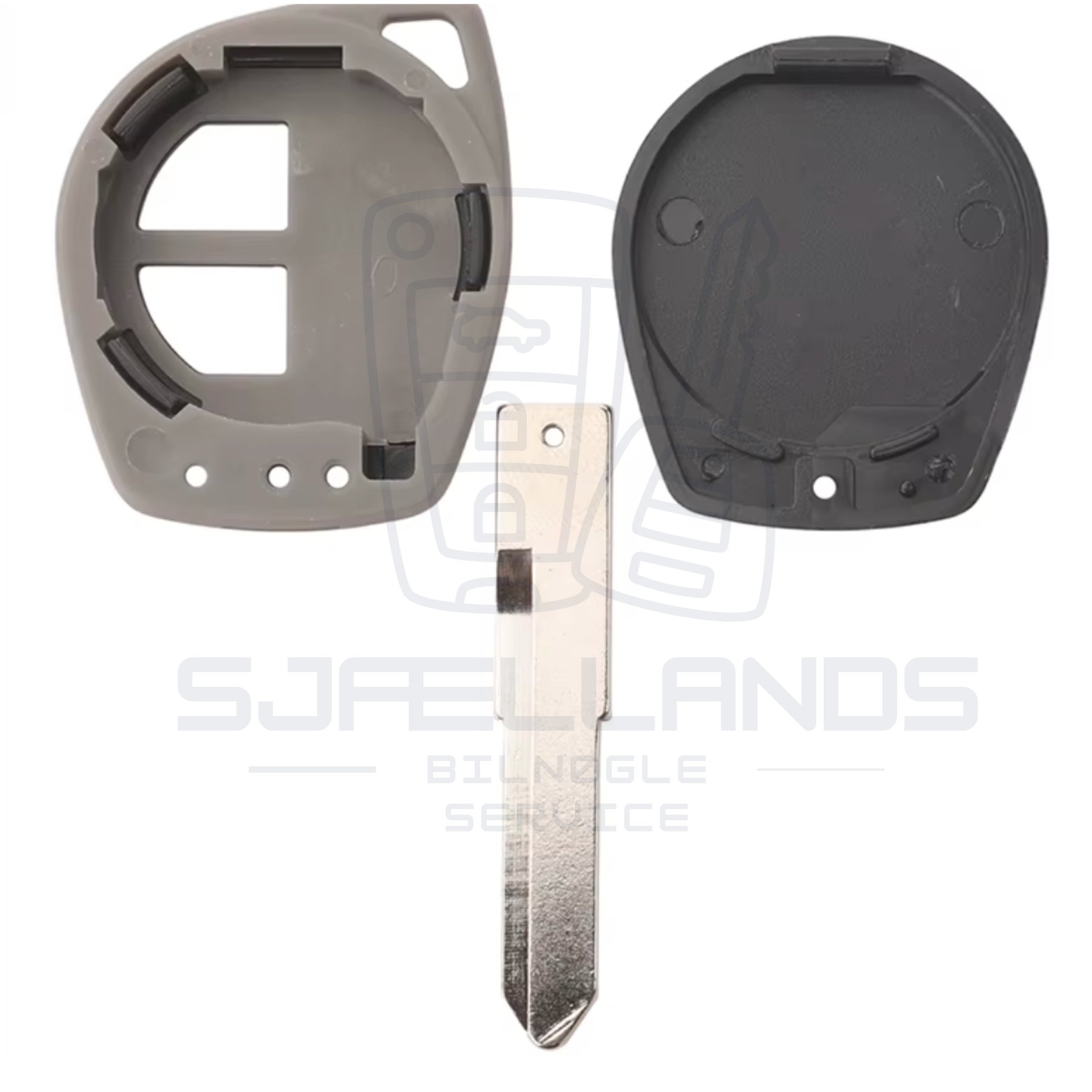 Suzuki nøglehus / nøgleskal – 2 knapper (HU133R nøgleblad)