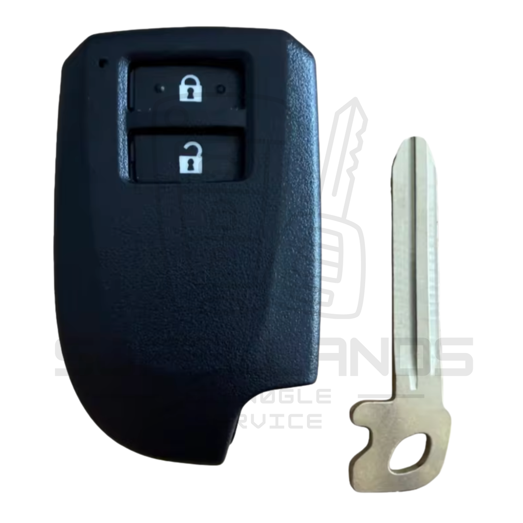 Toyota Aygo Nøglehus – 2 Knapper med TOY48 Nøgleblad