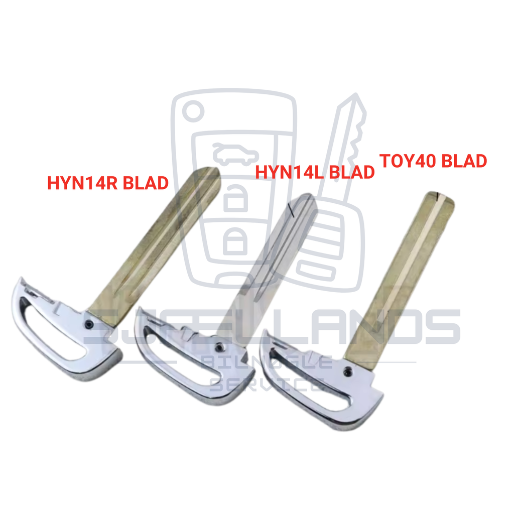 Hyundai & Kia Smart Key Nøglehus – 3 eller 4 knapper (Keyless Go)
