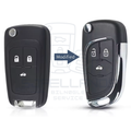 Opgraderings-nøglehus / nøgleskal – 3 knapper / Chevrolet, Opel, Vauxhall & Buick