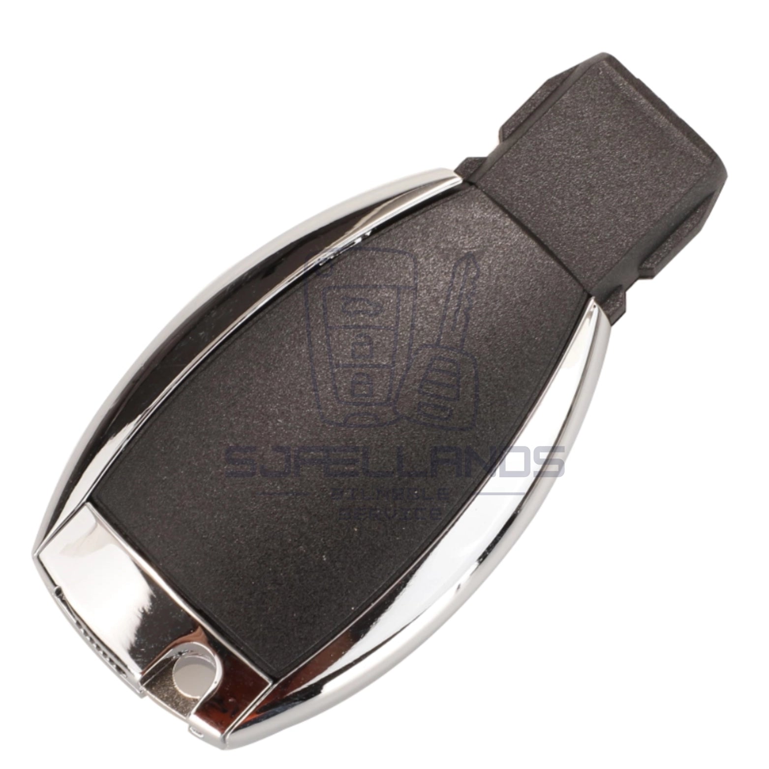 Mercedes-Benz Nøglehus – 3 knapper (uden elektronik) (M. to batteriklemmer)
