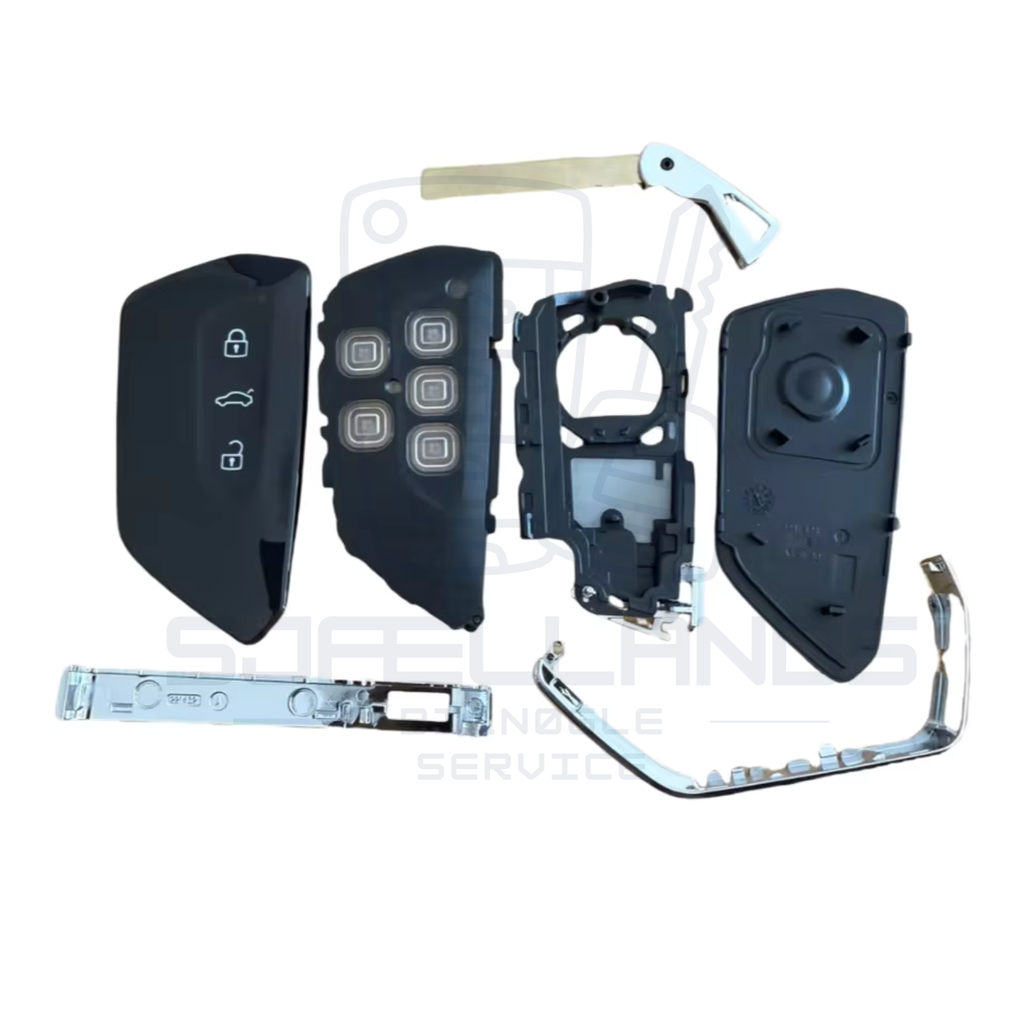 Volkswagen / SKODA / SEAT / VAG - Smart Key Nøglehus / Nøgleskal – 3 eller 5 knapper (Golf 8 & ID-serien)