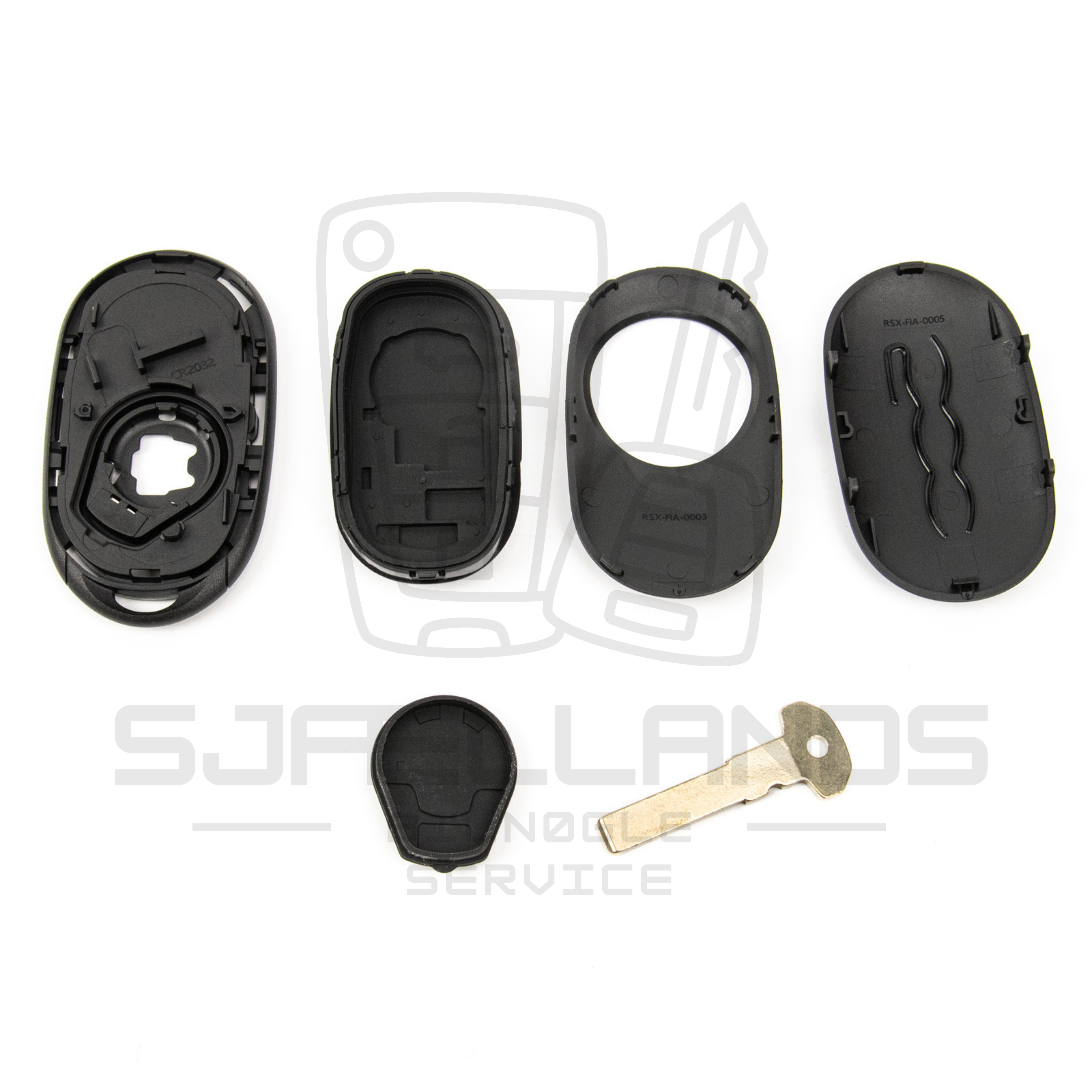 Fiat 500e / 500X Nøglehus – 4 Knapper (SIP22)