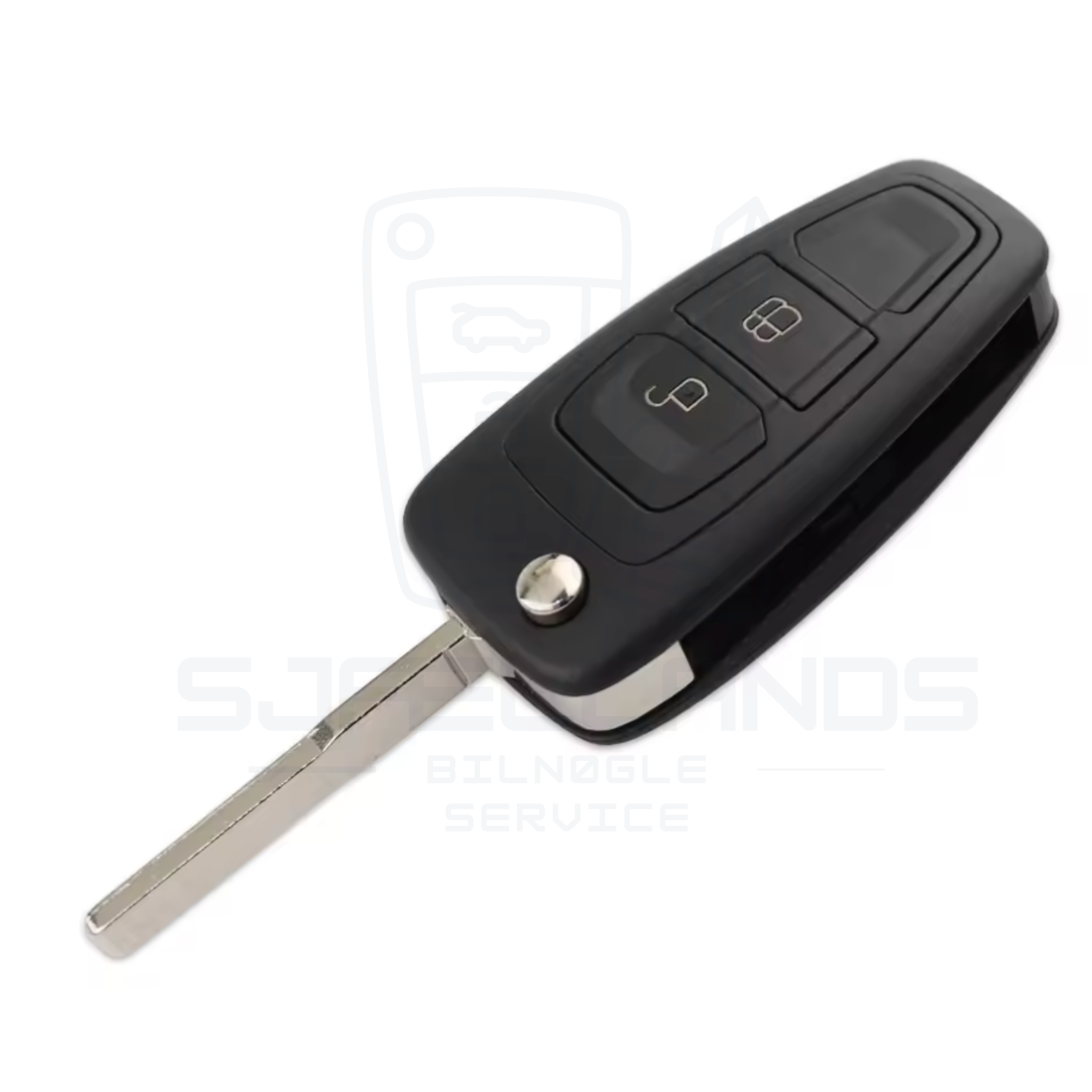 Ford Flip Nøglehus/Nøgleskal – 2 eller 3 knapper (HU101 Tibbe)