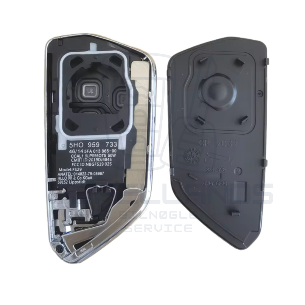 Volkswagen / SKODA / SEAT / VAG - Smart Key Nøglehus / Nøgleskal – 3 eller 5 knapper (Golf 8 & ID-serien)