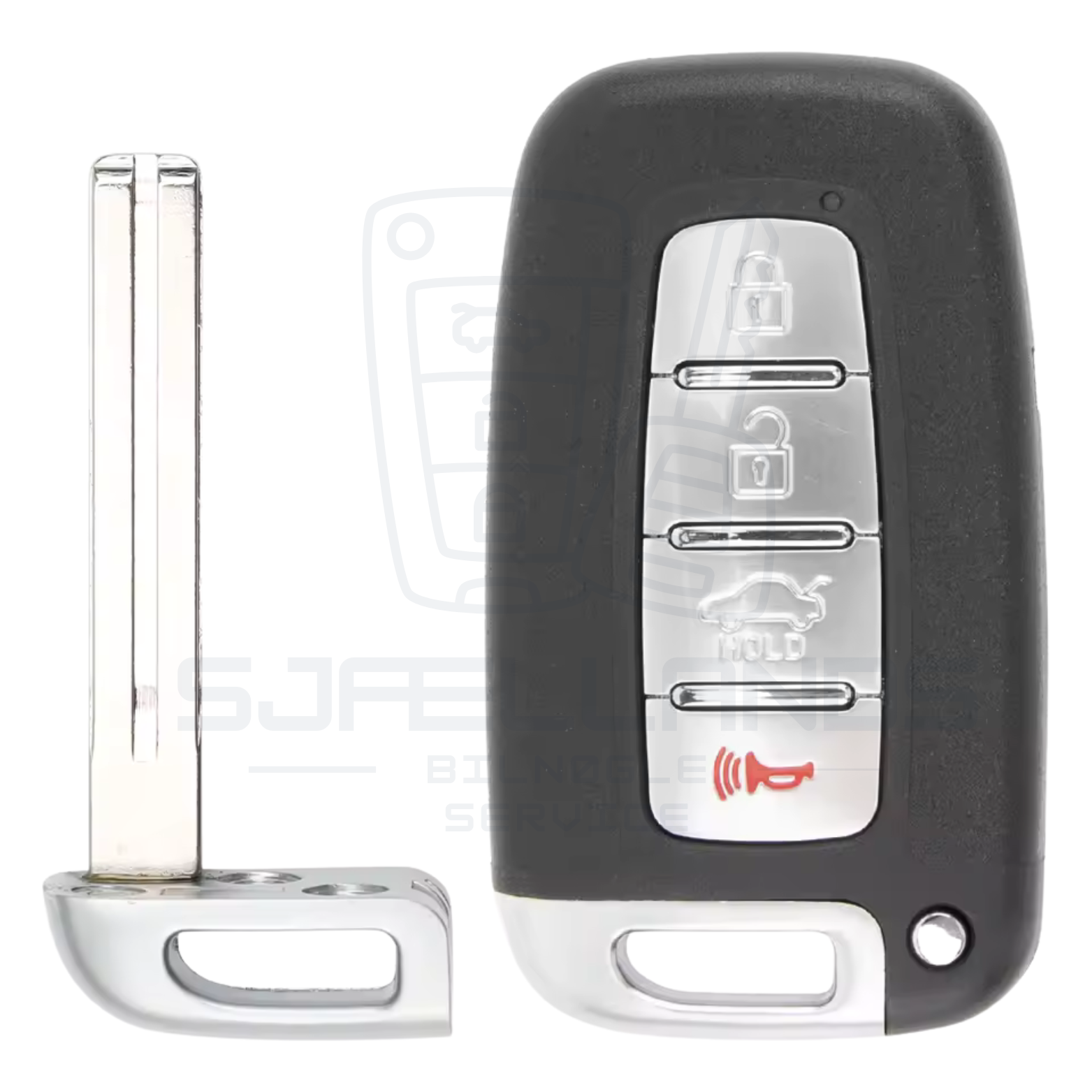 Hyundai / Kia Smart Key Nøglehus – 3 eller 4 knapper (TOY40 / HYN14R)