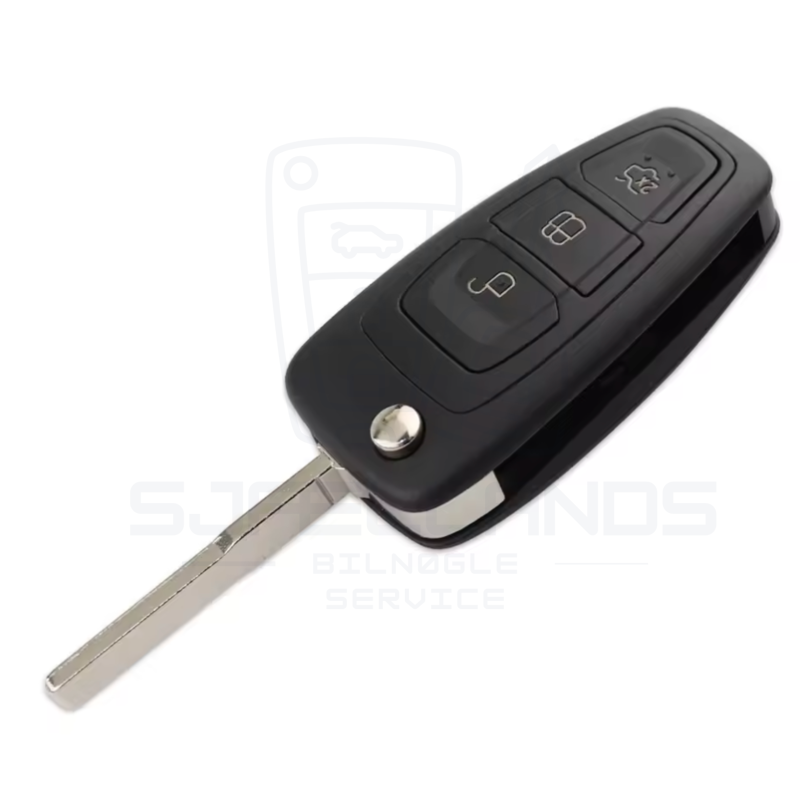 Ford Flip Nøglehus/Nøgleskal – 2 eller 3 knapper (HU101 Tibbe)