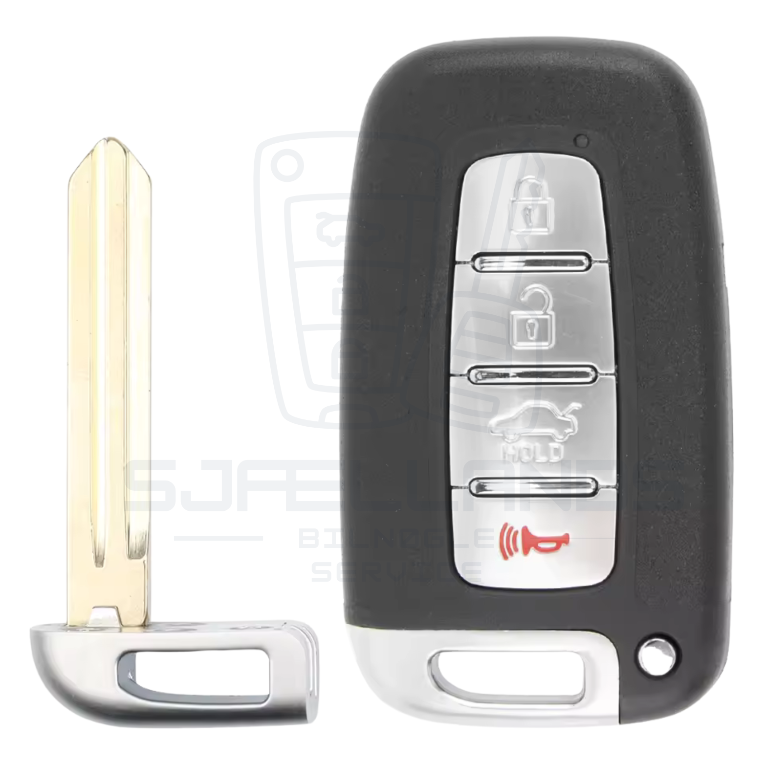 Hyundai / Kia Smart Key Nøglehus – 3 eller 4 knapper (TOY40 / HYN14R)