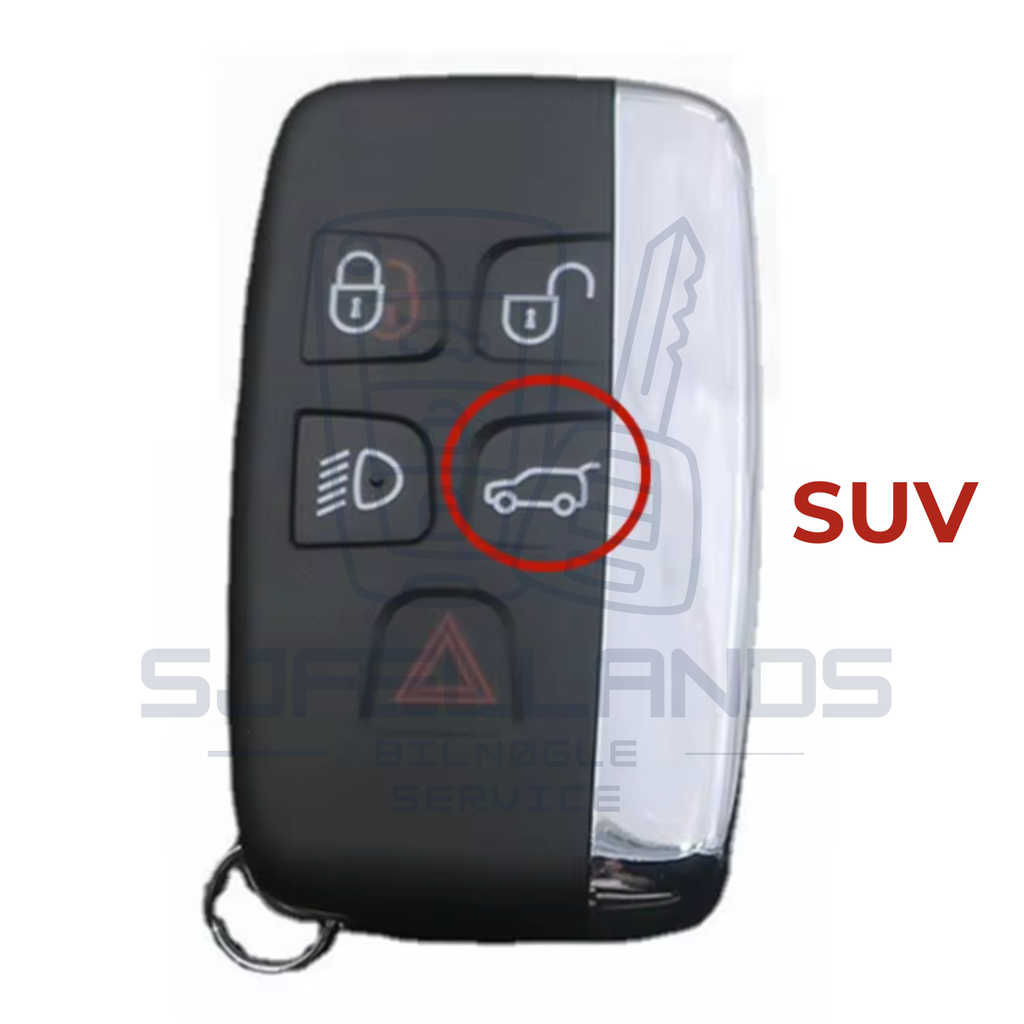 Jaguar / Land Rover nøglehus / nøgleskal – Keyless Smartkey (5 knapper)