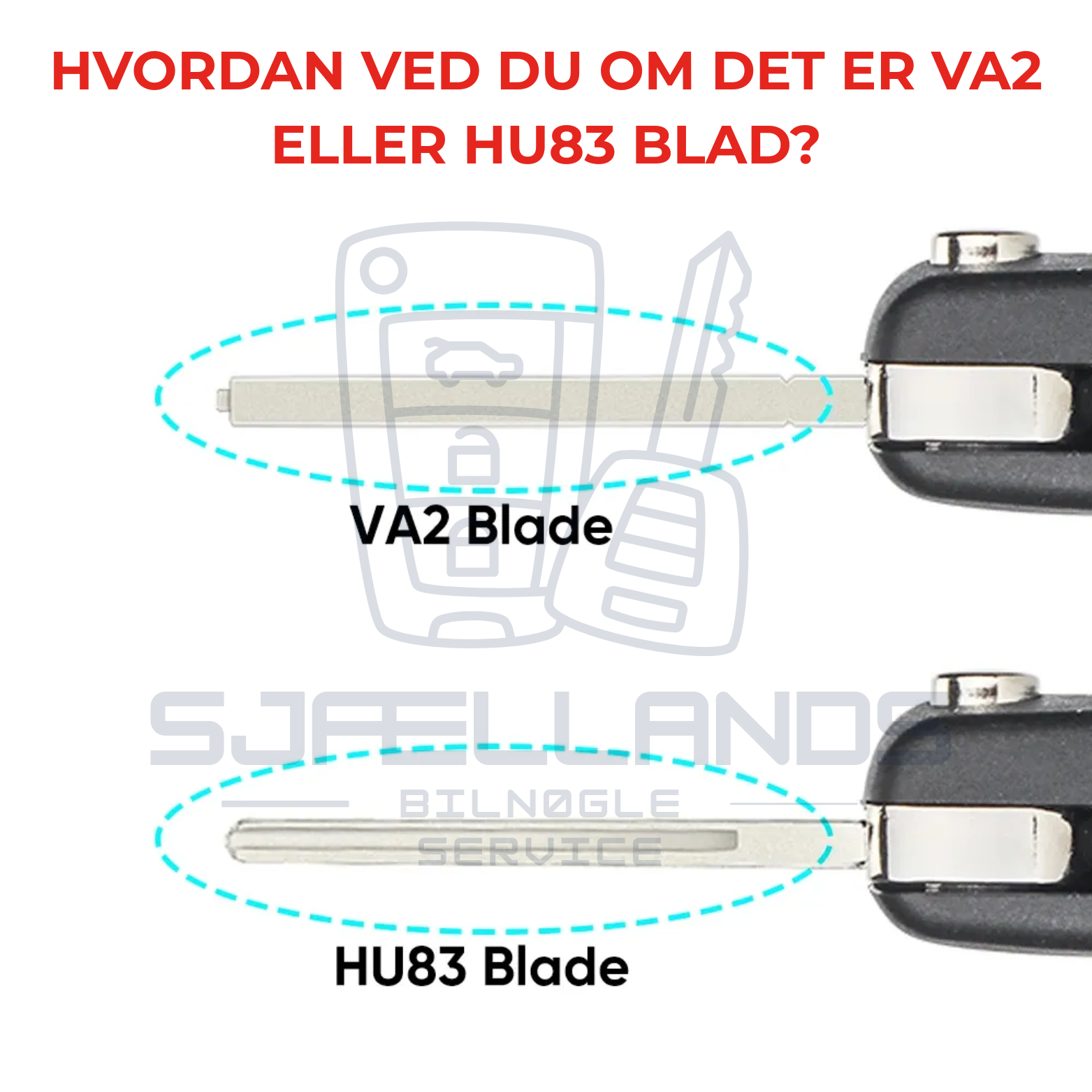 Citroën · Peugeot · DS (HU83 eller VA2 nøgleblad) Flip-nøglehus – 3 knapper