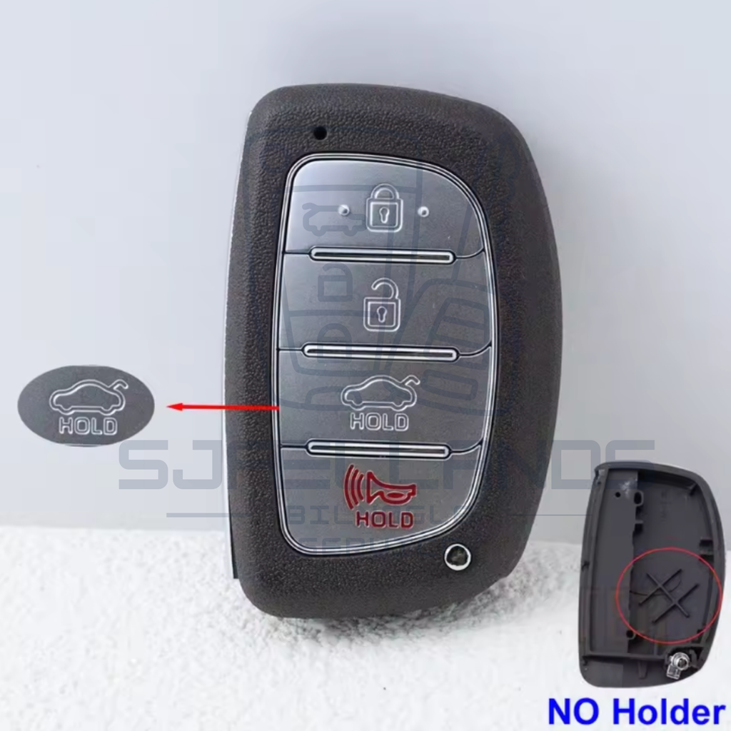 Hyundai & Kia Smart Key Nøglehus – 3 eller 4 knapper (Keyless Go)