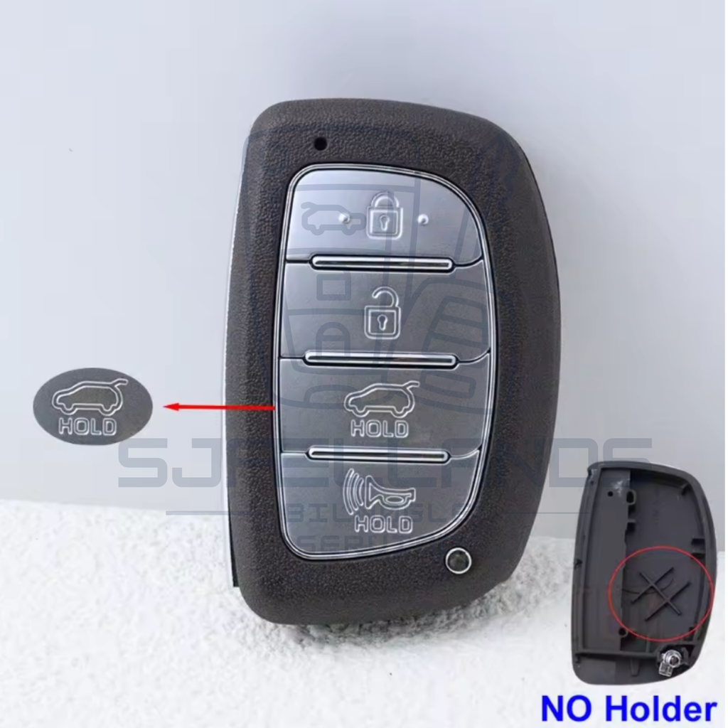Hyundai & Kia Smart Key Nøglehus – 3 eller 4 knapper (Keyless Go)