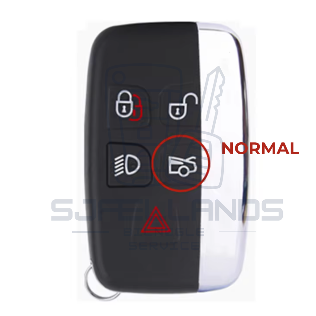 Jaguar / Land Rover nøglehus / nøgleskal – Keyless Smartkey (5 knapper)