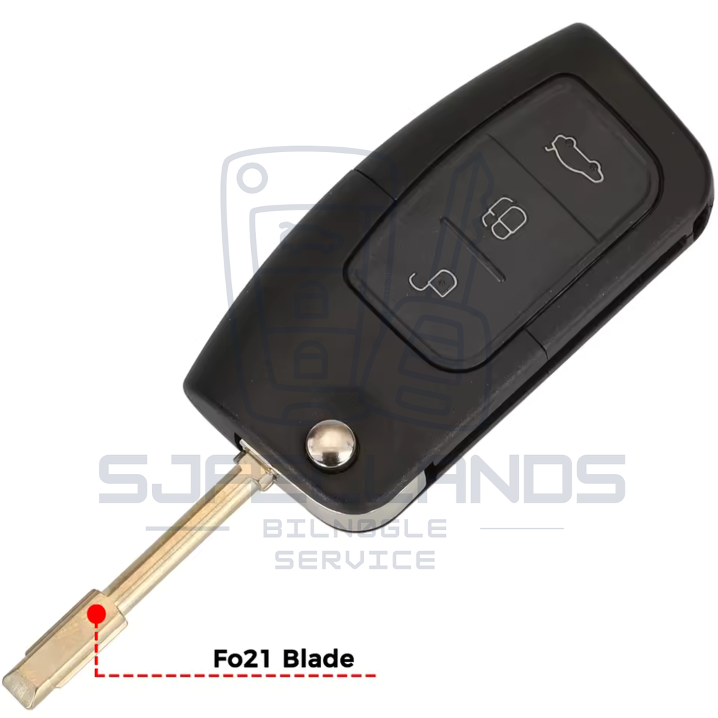 Ford nøglehus – 2 eller 3 knapper (HU101 eller FO21)
