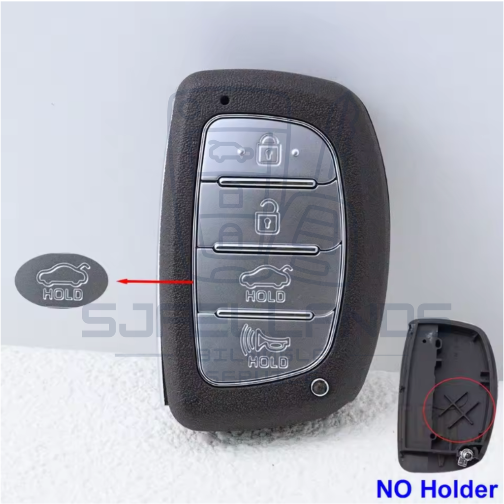 Hyundai & Kia Smart Key Nøglehus – 3 eller 4 knapper (Keyless Go)