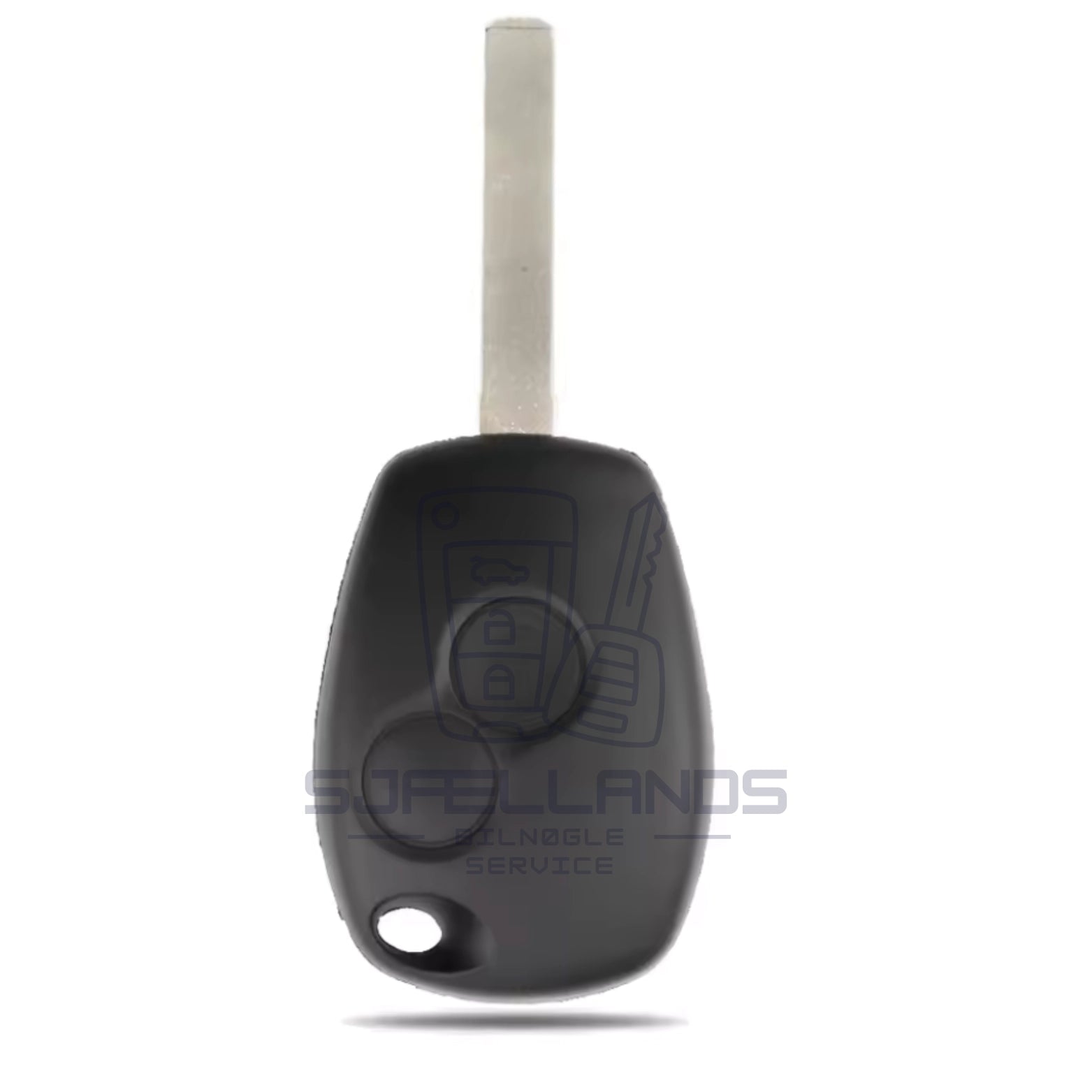 Renault Nøglehus – 2 Knapper VA2 (Uden elektronik)