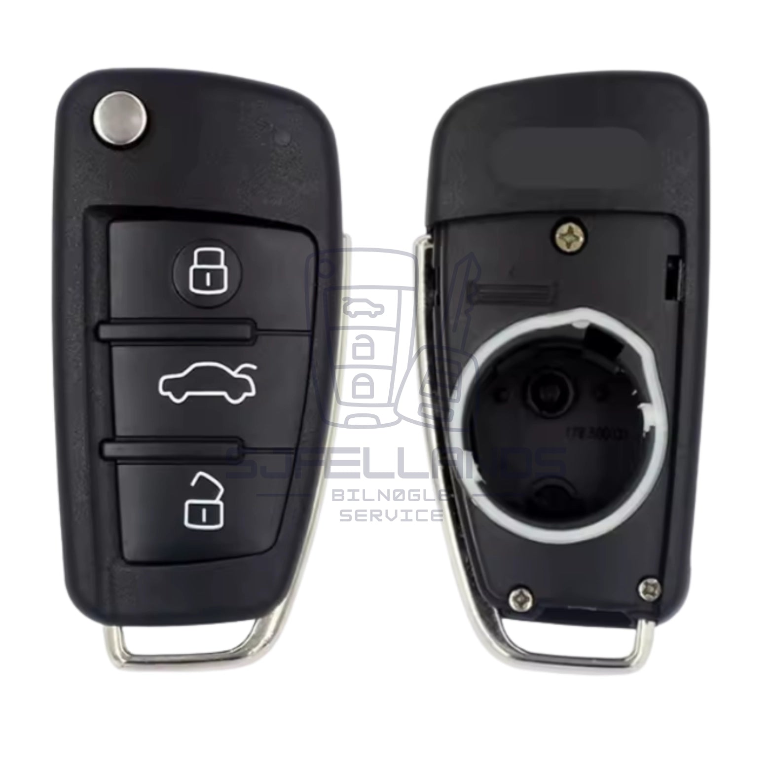 Nøglehus til Audi A3 / Q3 – 3 knapper
