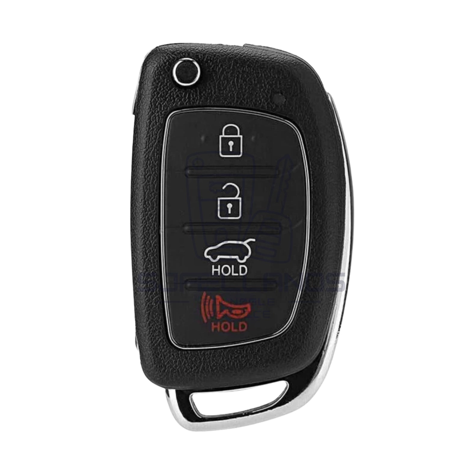 Fjernbetjenings nøgleskal 4 knapper til Hyundai HB20 / Santa Fe IX35 IX45 / Accent i40 / Solaris