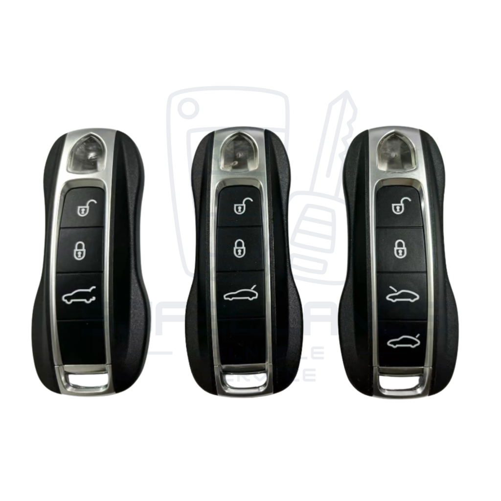 Porsche Nøglehus / Nøgleskal – 3 eller 4 knapper (med nød-nøgleblad)