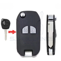 Suzuki opgraderings-nøglehus / flip-nøgleskal – 2 knapper (Ombygning)