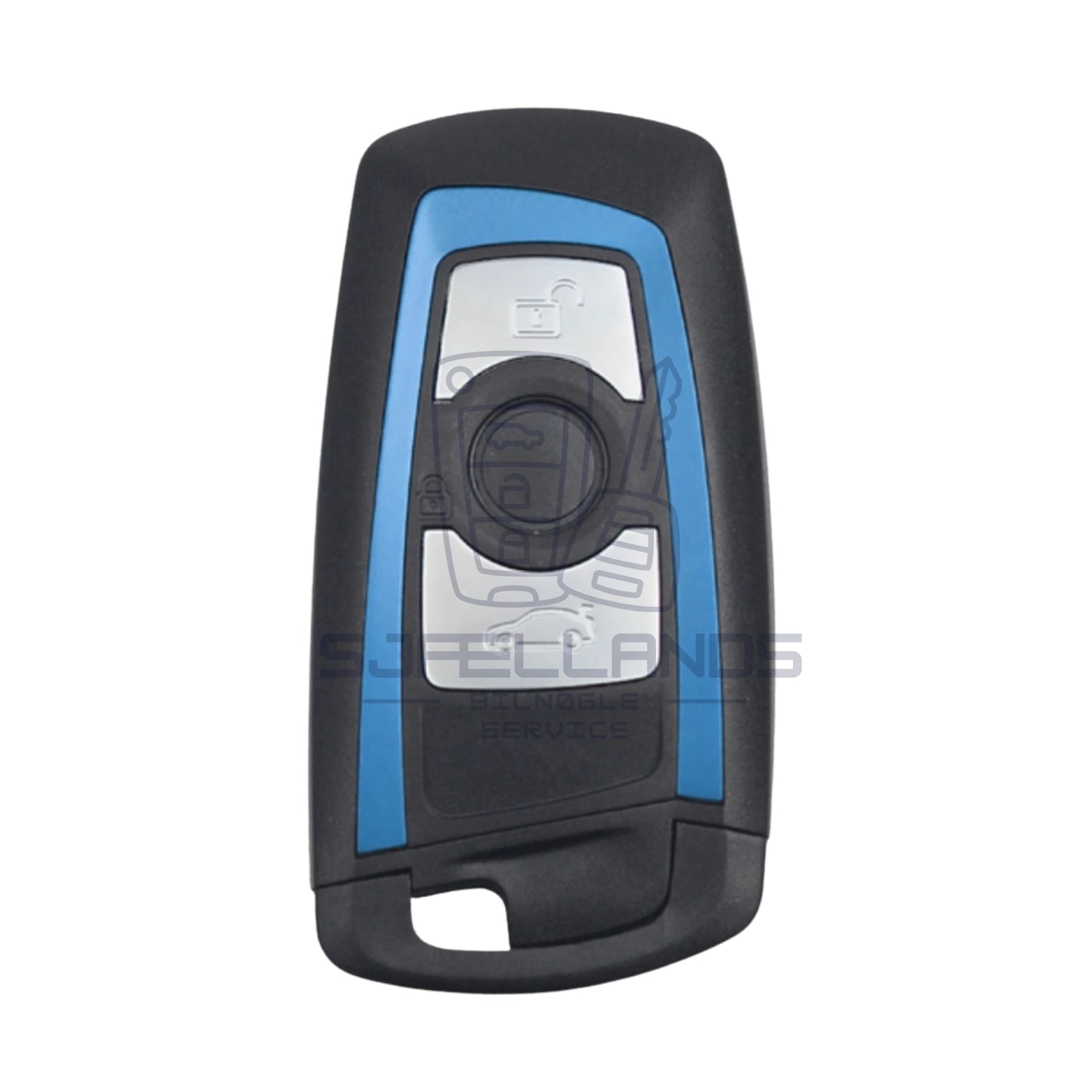 BMW Nøglehus - 3 Knapper (Rød eller Blå)